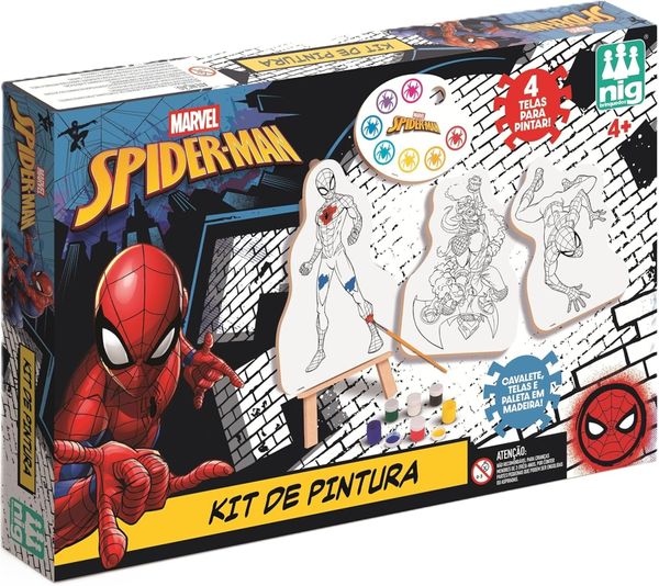 KIT PINTURA  SPIDER MAN - MARVEL - NIG