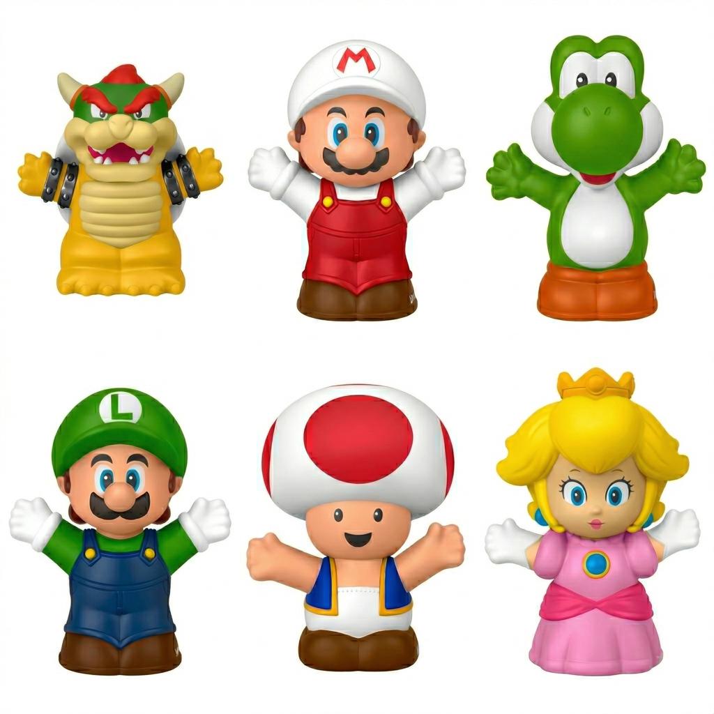 Mini Boneco - Little People - Super Mario - Modelos Unitários Sortidos - Fisher-Price