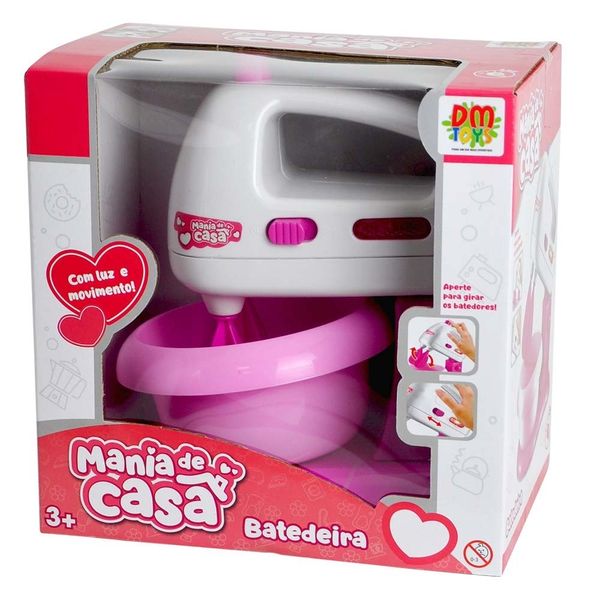 Batedeira de Brinquedo Mania de Casa com Luz e Movimento DM Toys DMT6669