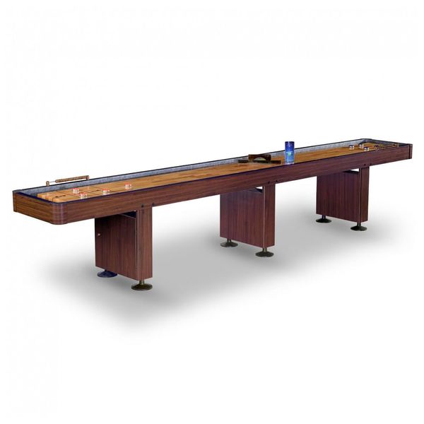 Mesa de Shuffleboard(Multijogos) Hathaway Challenger Nogueira 4.27 m Acessórios Incluídos