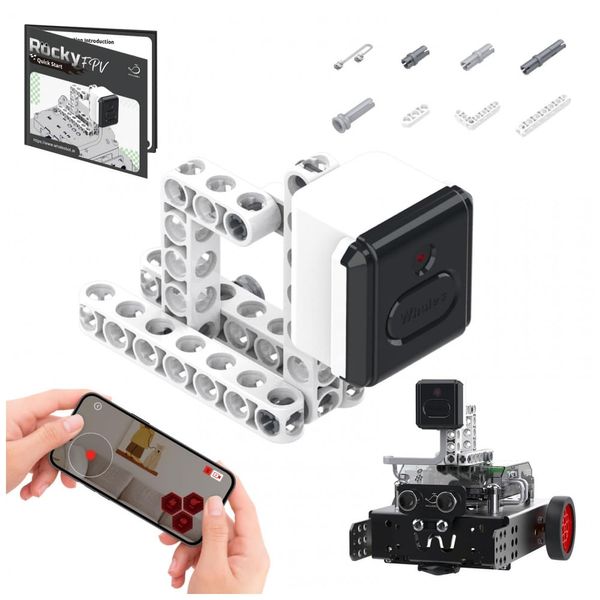 Câmera FPV WhalesBot para Rocky – Acessório STEM com Vídeo em Tempo Real, Wi-Fi/Bluetooth, Instalação Fácil, 8+ anos ?