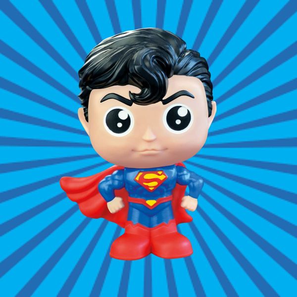 Boneco Colecionável Superman 3469 – Fandom Box DC Liga da Justiça com Capa e Pose Heroica Clássica!