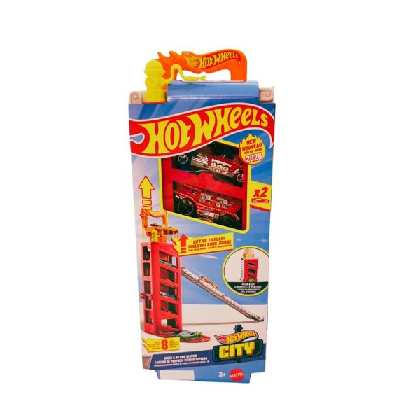 HOT WHEELS CITY PISTA GARAGEM PORTATIL VERMELHA - MATTEL VERMELHO