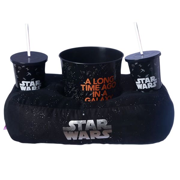 Kit Pipoca E Almofada Zona Criativa Star Wars 1magnus Preto