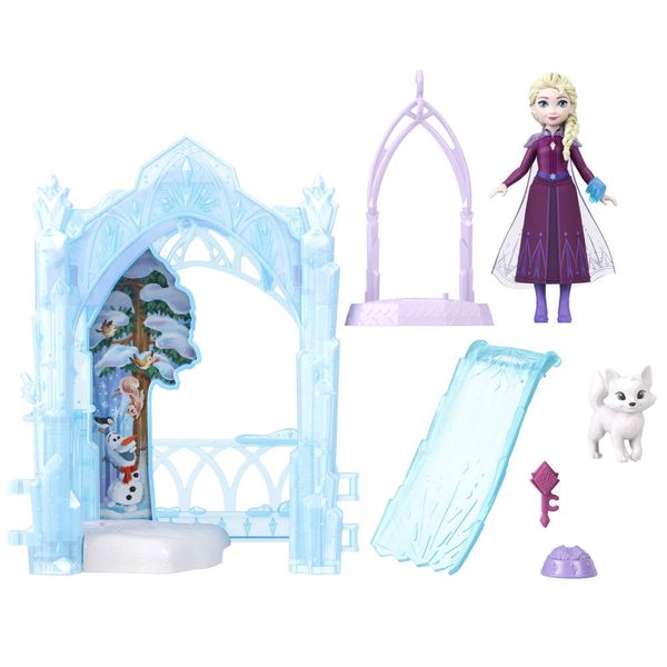 Mini Boneca Com Acessórios - Disney - Frozen - Elsa Com Mascote - Mattel
