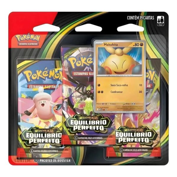 Pokémon TCG Triplo Equilibrio Perfeito Makuhita Copag