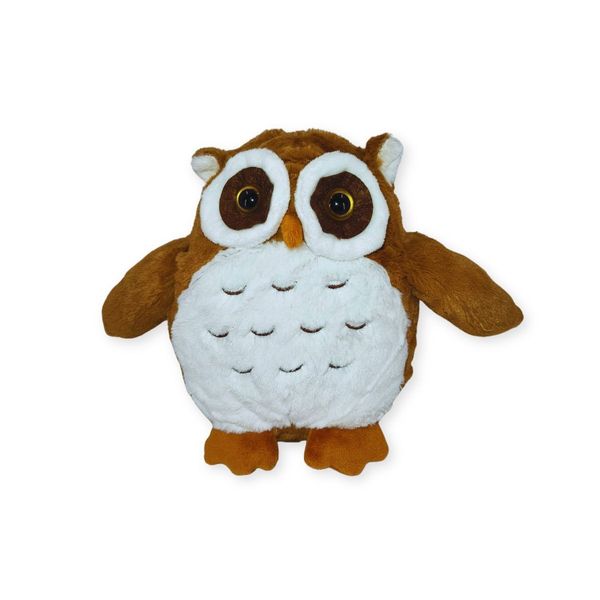 Coruja De Pelúcia Marrom Kawaii Super Macia Para Dormir E Decorar