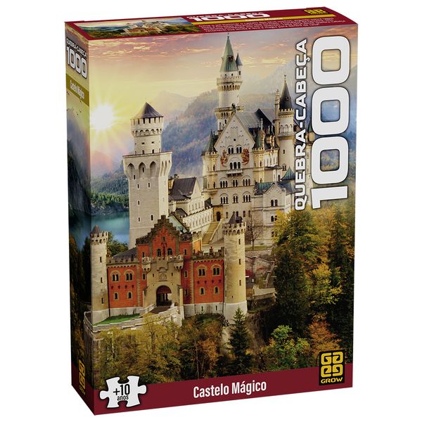 Quebra-Cabeça - 1000 Peças - Castelo Mágico - Grow