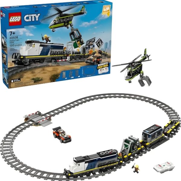 Trem Da Polícia Com Movimento Lego 60508