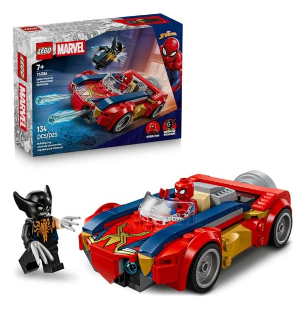Carro Do Spiderman Vs Wolverine Venomizado Lego 76336