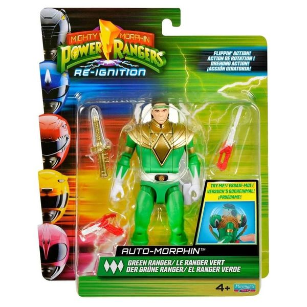 Boneco Morfável do Ranger Verde 15cm - Power Rangers Re-Ignition - Sunny