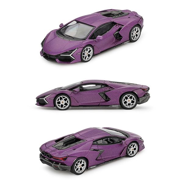 Carrinho Miniatura Mini GT Lamborghini Revuelto Viola Matte Roxa 1:64
