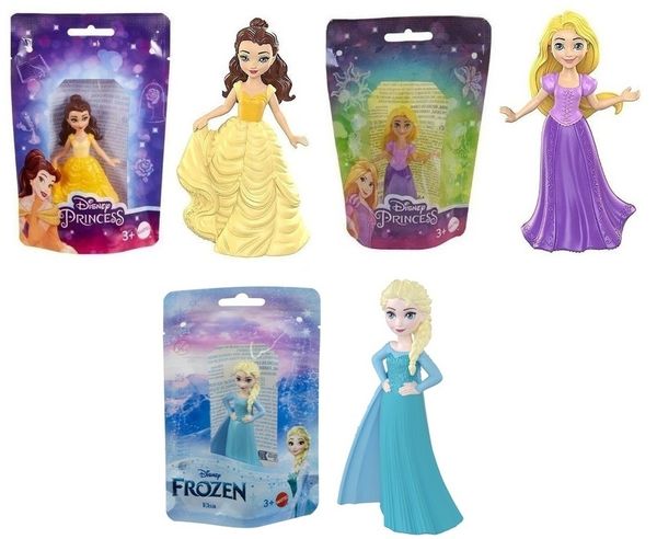 Kit c/ 3 Mini Bonecas Princesas Disney HLX37 - Mattel