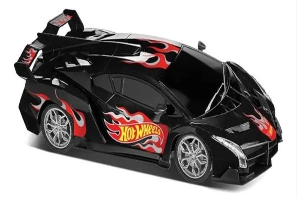 Carro de Controle Remoto Hot Wheels RC Turbo 1:16- Preto Multikids
