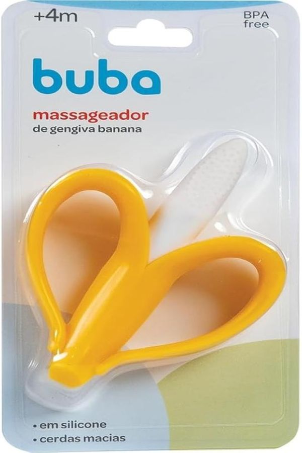 Massageador De Gengiva Infantil Banana Amarela Buba - 16166