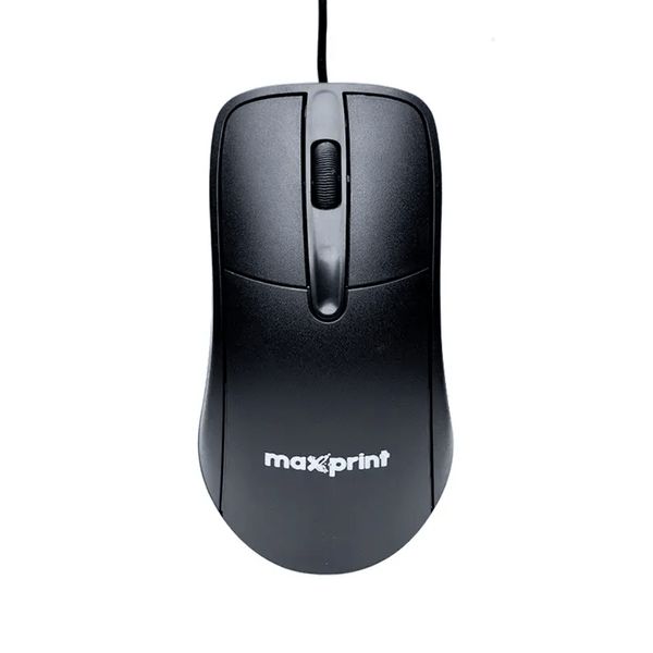 Mouse Com Fio USB Óptico Office Easy Cor Preto Maxprint