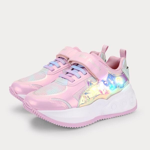 Tênis Infantil de Rodinhas Bibi Skatenis Light 2.0 Rosa 34