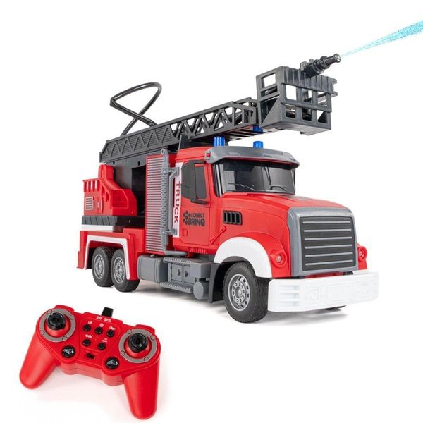 Caminhão de Brinquedo Controle Remoto CAR820 CAR821 CAR822 Jato de Água Som Realista Vermelho OEM