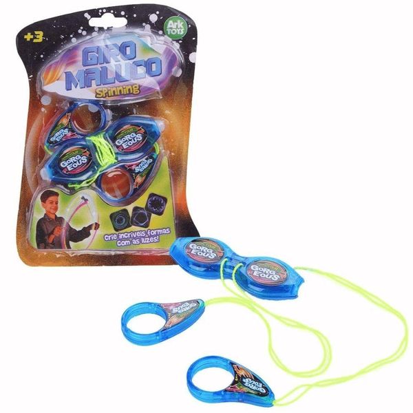 Brinquedo Spinner de Corda Giro Maluco Spinning Que Estimula Coordenação Motora e Truques Ark Brasil