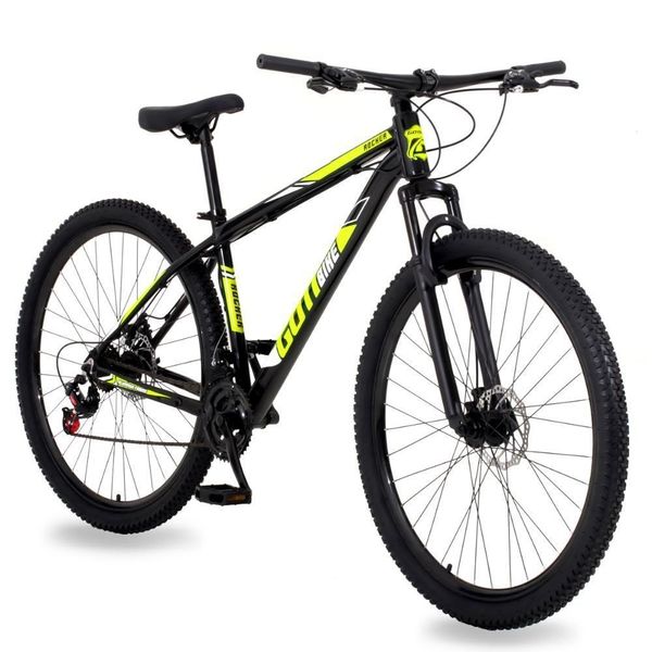 Bicicleta Aro 29 Gott 24 Marchas Câmbio Traseiro Shimano 17 Preto Amarelo