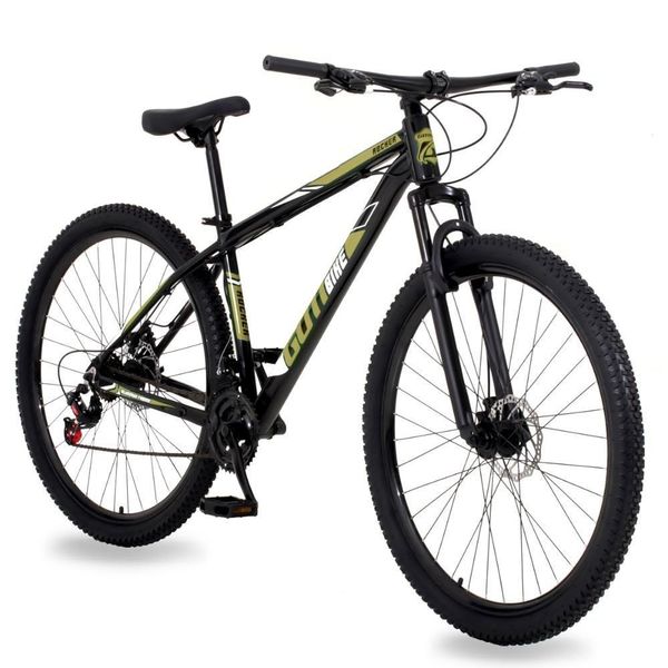 Bicicleta Aro 29 Gott 24 Marchas Câmbio Traseiro Shimano 21 Preto Dourado