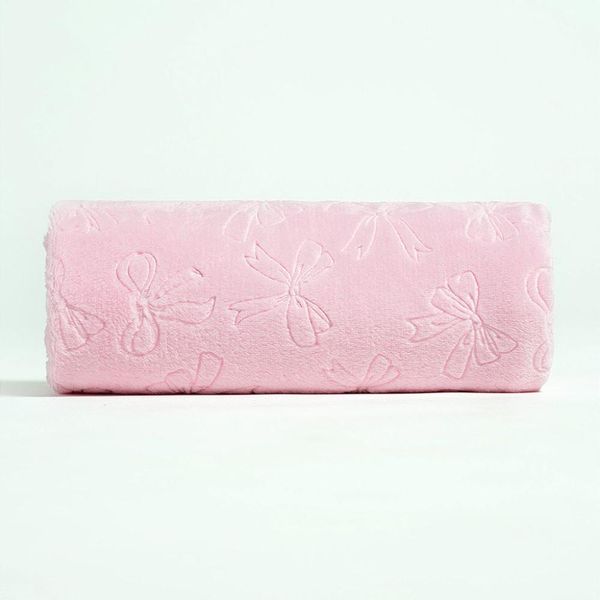 Cobertor Hug Fleece Abraço de Urso Rosa Único
