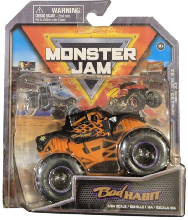 Carrinho Colecionável Monster Jam Oficial Big Foot Truck Realista 1:64 Metal 1magnus Laranja