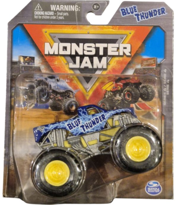 Carrinho Colecionável Monster Jam Oficial Big Foot Truck Realista 1:64 Metal 1magnus Azul claro