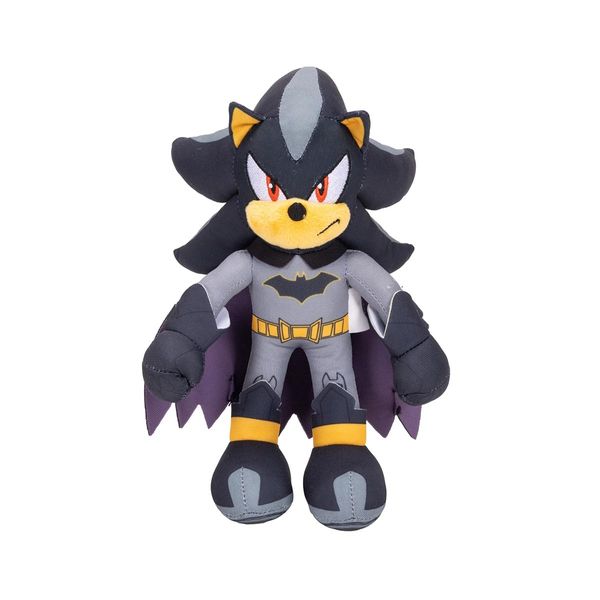 Pelúcia Shadow Versão Batman - DC x Sonic The Hedgehog - 24 cm - Jakks