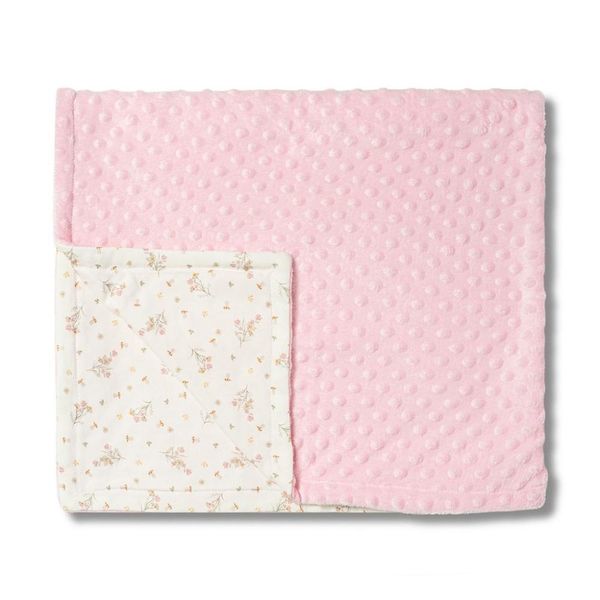 Cobertor Hug Fleece Dots Fun Jardim Da Aurora Rosa Único