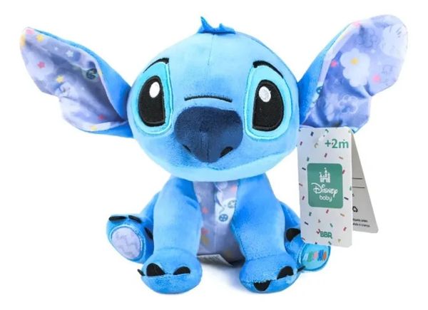 Boneco Pelúcia Stitch 20cm Treme Treme Rabinho Original Disney Azul