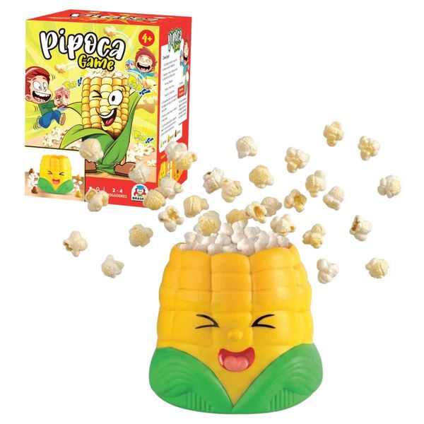 Jogo Pipoca Game, Braskit, 2 a 4 Jogadores, Crianças +4 Anos