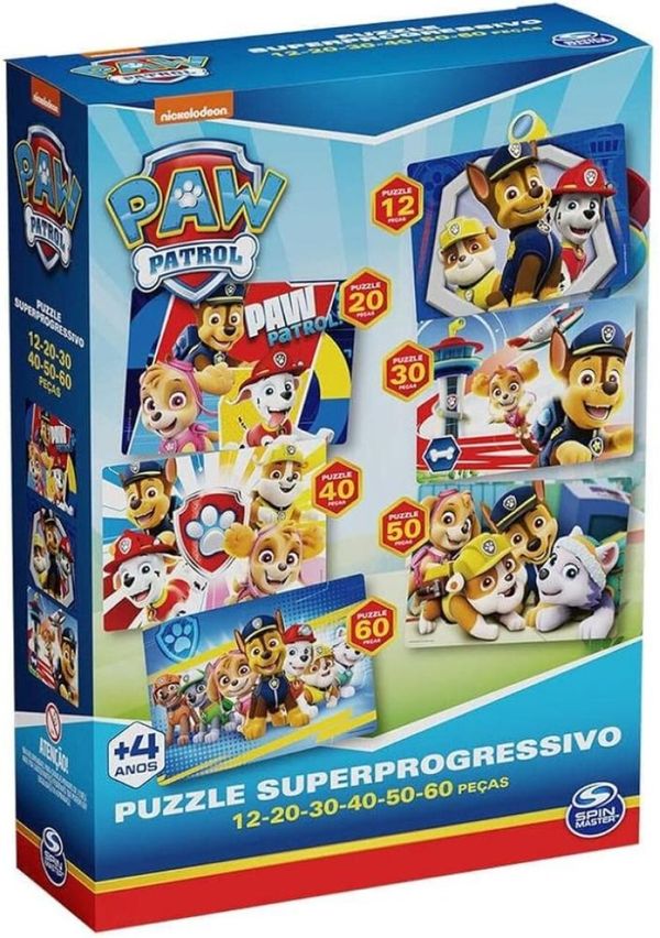 Quebra Cabeça Superprogressivo Patrulha Canina Grow - 4342