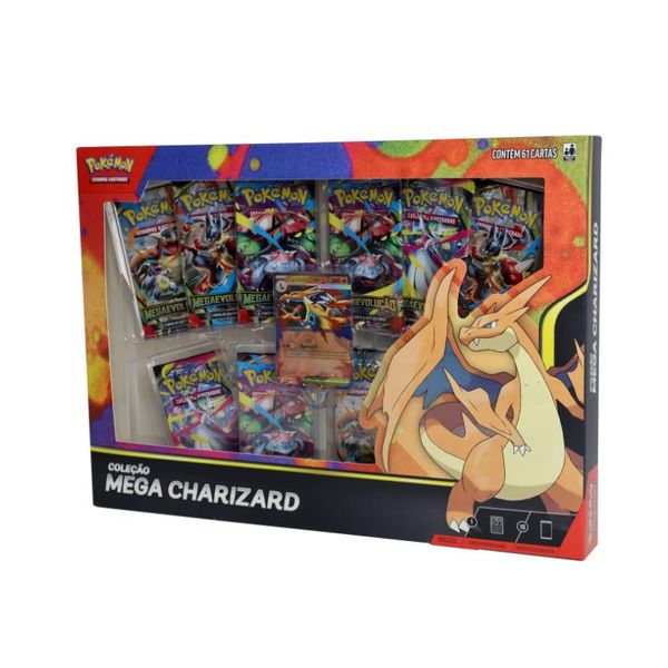 Jogo De Cartas - Pokémon - Box - Mega Charizard - Copag