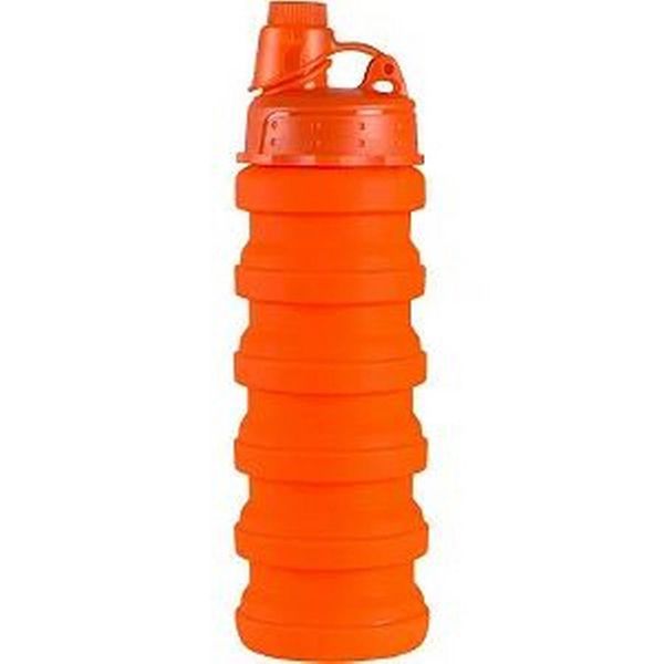 Garrafa Silicone Dobravel Retratil 500Ml Redstar Sport Laranja