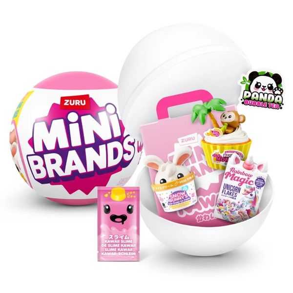 Mini Brands Kawaii Zuru Candide Cápsula Surpresa Com 5 Miniaturas