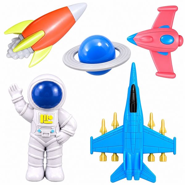 Coleção Ônibus Espacial Naves com Astronauta de Brinquedo Infantil Missão Marte