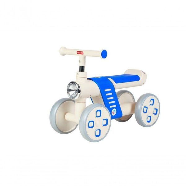 Mini Bike Infantil de Equilíbrio 4 Rodas Azul com Pneus de Borracha Unitoys