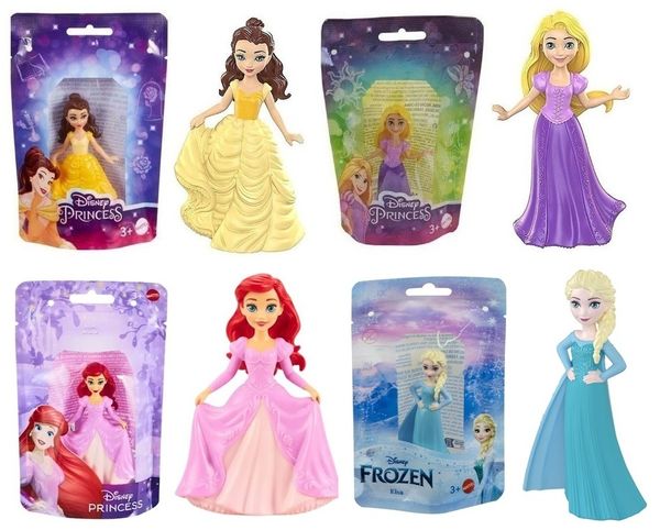 Kit c/ 4 Mini Bonecas Princesas Disney HLX37_2 - Mattel