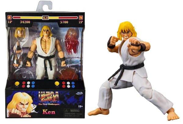 Ken - Player 2 - Ultra Street Fighter II - Boneco Articulado - Jada