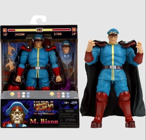 M. Bison - Player 2 - Ultra Street Fighter II - Boneco Articulado - Jada