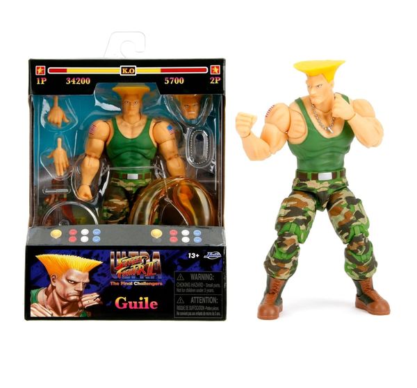 Guile - Ultra Street Fighter II - Boneco Articulado - Jada