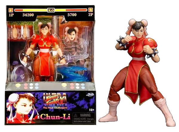 Chun-Li - Player 2 - Ultra Street Fighter II - Boneco Articulado - Jada