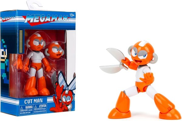 Boneco Articulado Cut Man c/ Acessórios - Mega Man - Jada