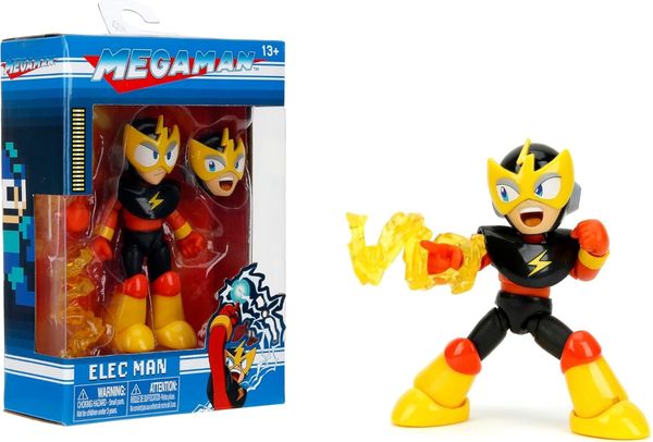 Boneco Articulado Elec Man c/ Acessórios - Mega Man - Jada