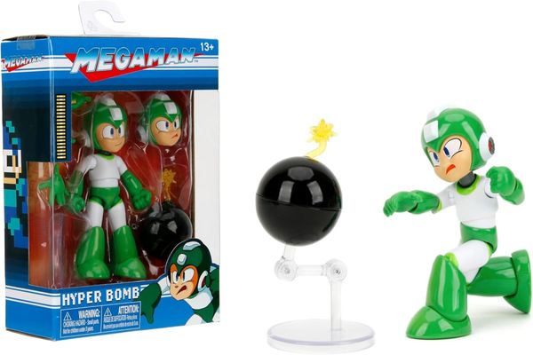 Boneco Articulado Hyper Bomb c/ Acessórios - Mega Man - Jada