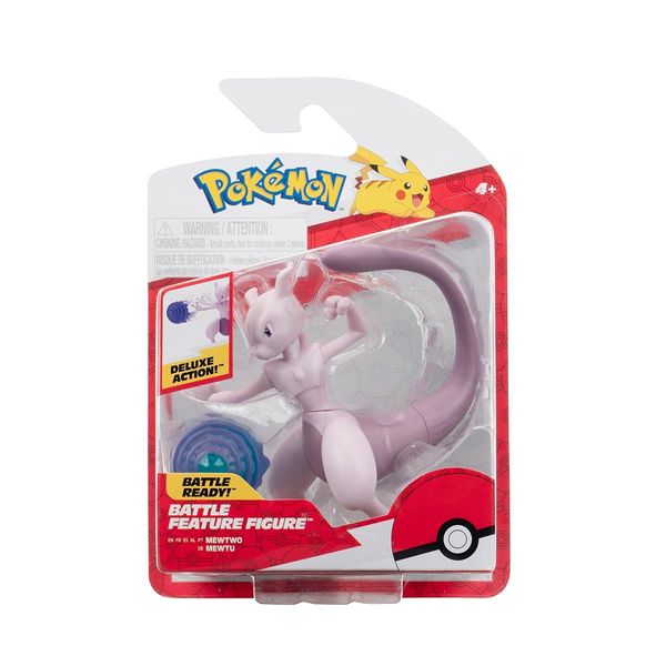 Boneco Mewtwo - Pokémon - Battle Feature Figure - Jazwares