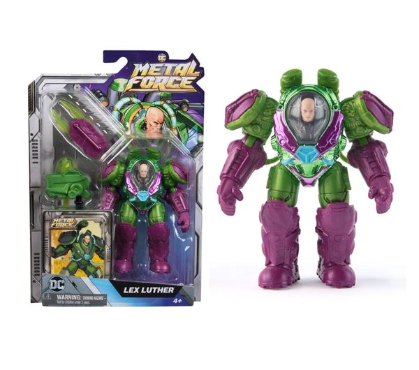 Boneco Articulado Lex Luthor Metal Force c/ Acessórios - 10 cm - DC Comics - Spin Master